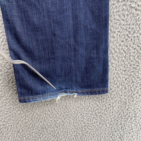 AG Adriano Goldschmied Men's Straight Jeans - Dark Blue - Picture 15 of 16